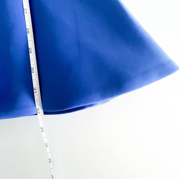 Anthropologie Cameo Why Ask Cobolt Blue Drop Waist Dress Pleated Women's S NWT - Picture 7 of 8